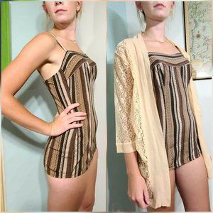 Vintage 1950s BULLET BRA 1 PIECE Swim/Bathing Suit